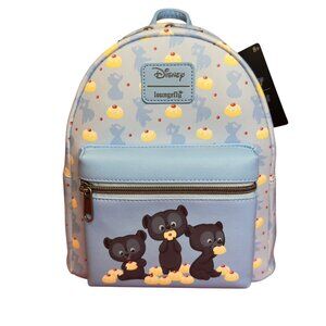 Disney Loungefly Brave Triplet Bears Mini Backpack Cute & Functional Faux Leathe